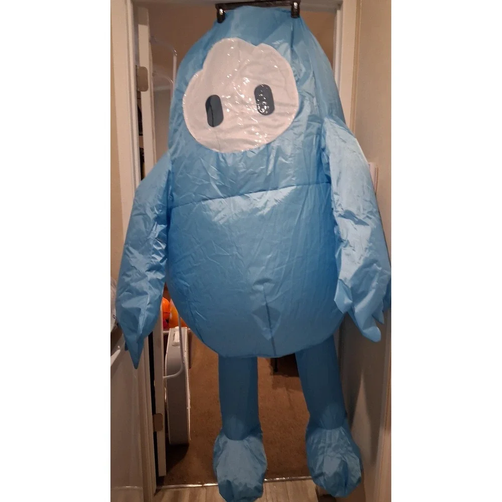 Fall Guys Blue Inflatable Child Costume InSpirit Designs One Size Fits Up To 14